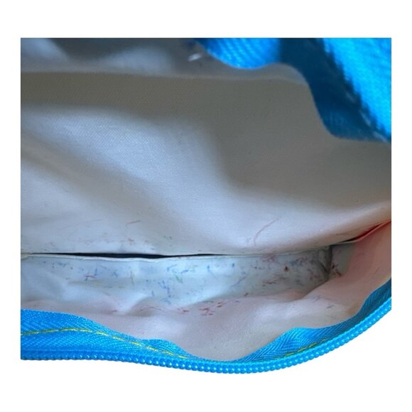 Aldi Gear Backpack 2023 with Laptop Padded Pocket Vintage Retro Red Orange Blue - Picture 11 of 13